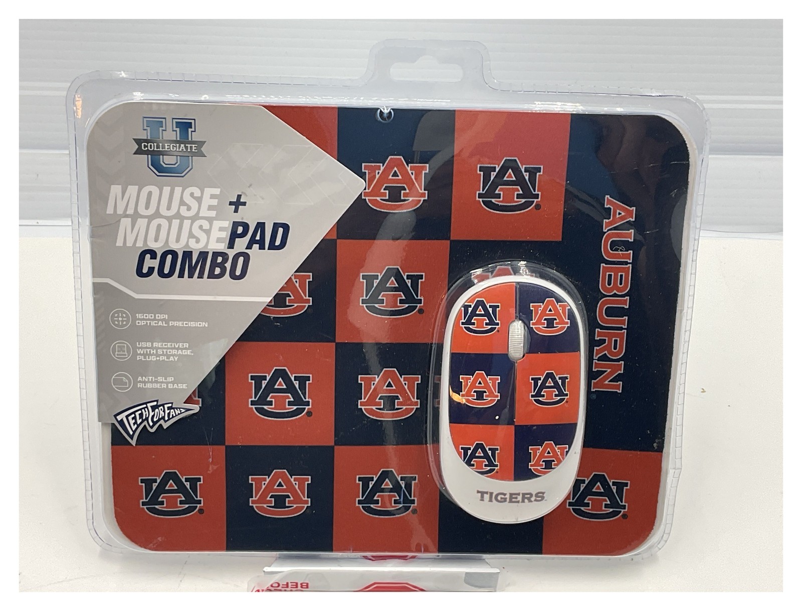 Auburn Tigers Wireless Mouse & Mouse Pad Combo SOAR 1600 DPI NCAA Tech For Fans