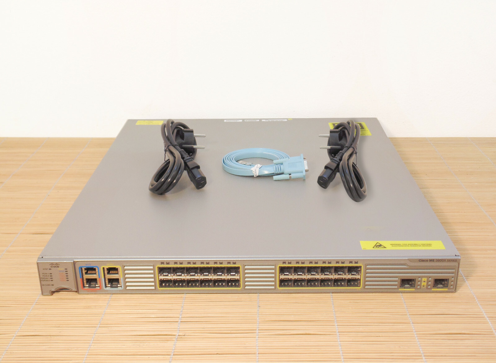 Cisco ME-3800X-24FS-M 24 SFP ports 2x 10Ge SFP+ L-ME3800X-E License Dual Power 