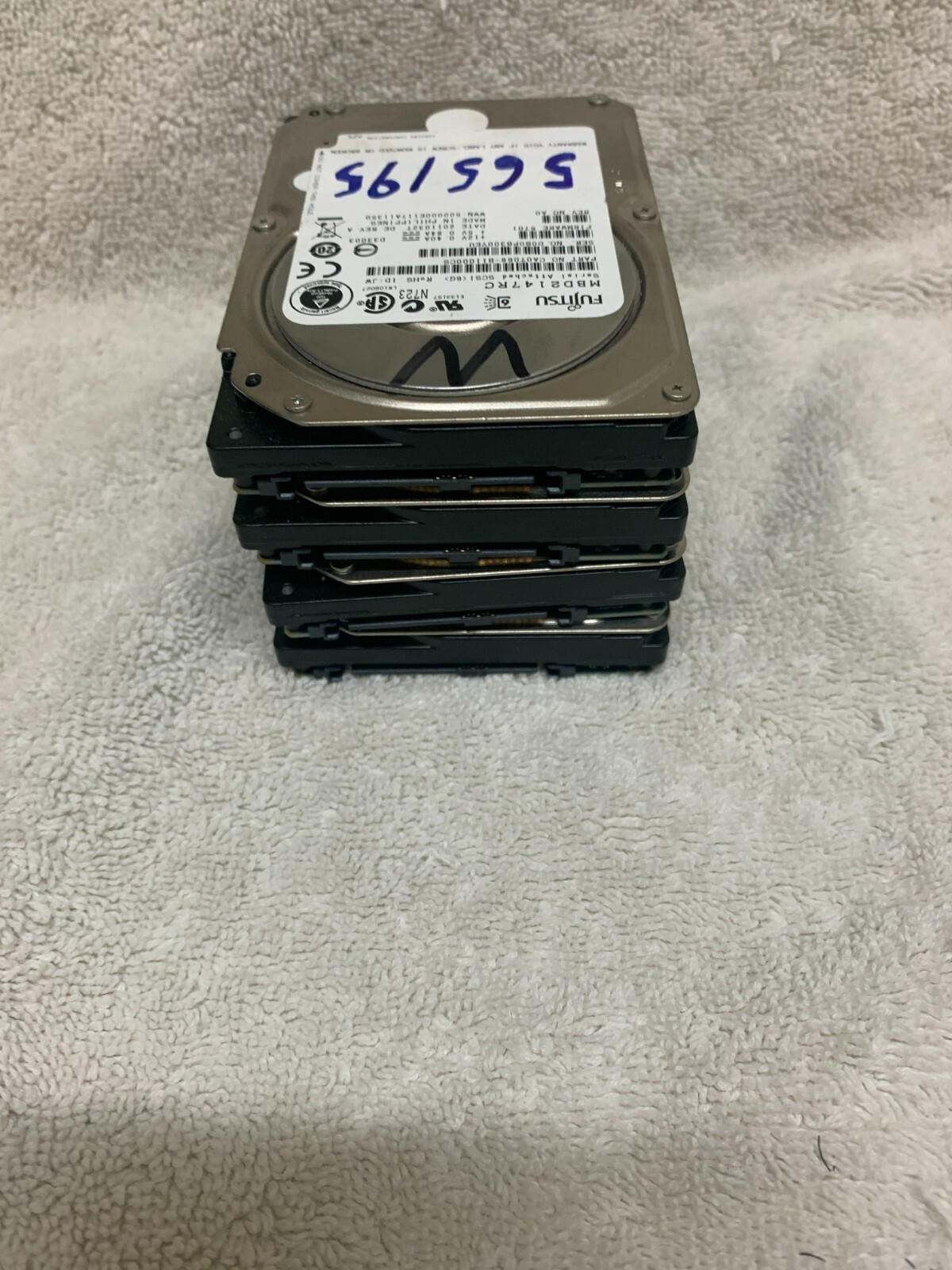 Lot of 4 Fujitsu SAS MBD2147RC 147GB 10000RPM 16MB 2.5" HDD