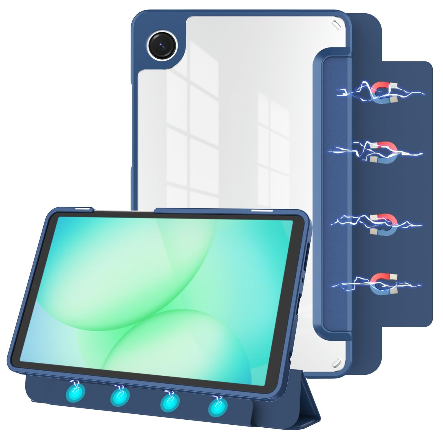 NET-CASE Detachable Magnetic Case for Samsung Galaxy Tab A11 / Tab A9 8.7-Inc...