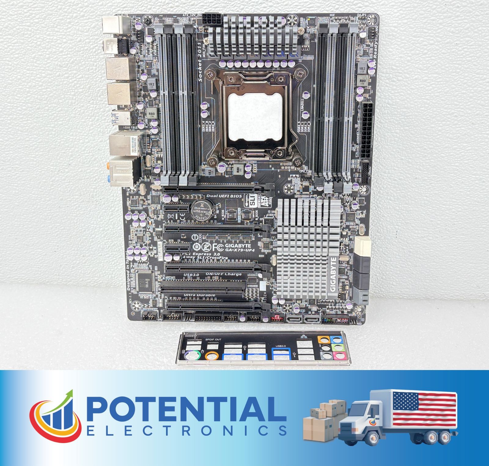 Gigabyte GA-X79-UP4 ATX Motherboard Intel X79 LGA2011 8x DDR3 64GB 4-Way SLI