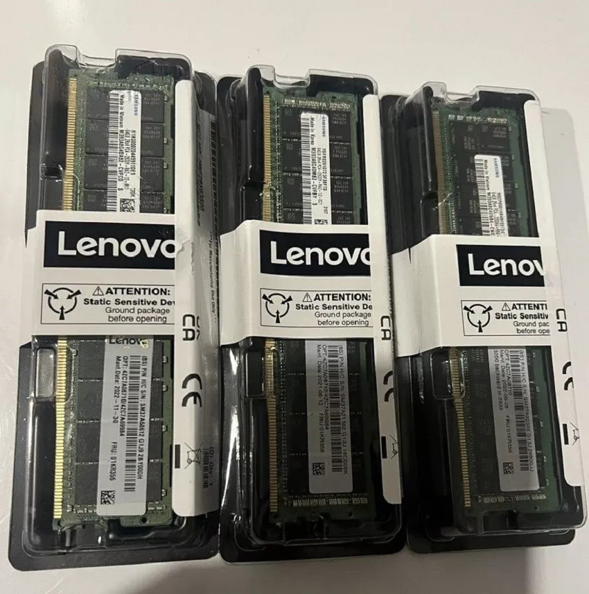 01KR356 4ZC7A08710 Lenovo/IBM 2RX4 64GB DDR4 PC4-2933Y RDIMM SR630 SR650 Memory