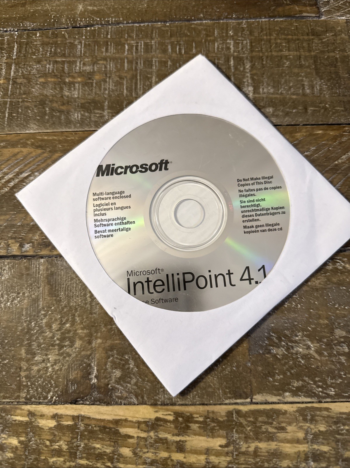 Microsoft IntelliPoint 4.1 PC Cd Rom