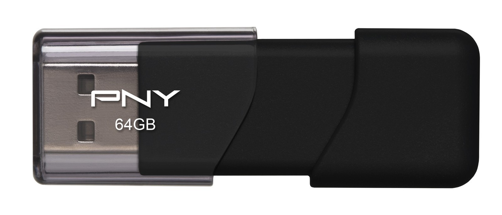 PNY Attaché 64GB USB 2.0 Flash Drive - Black