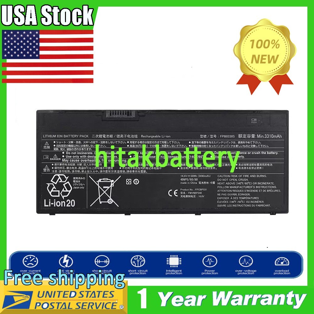 FPB0338S FPCBP529 Battery for Fujitsu LifeBook U747 U748 U749 CP721834-01 14.4V