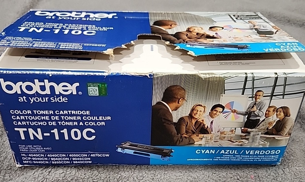 Genuine Brother TN-110C Cyan Toner Cartridge - New Open Box