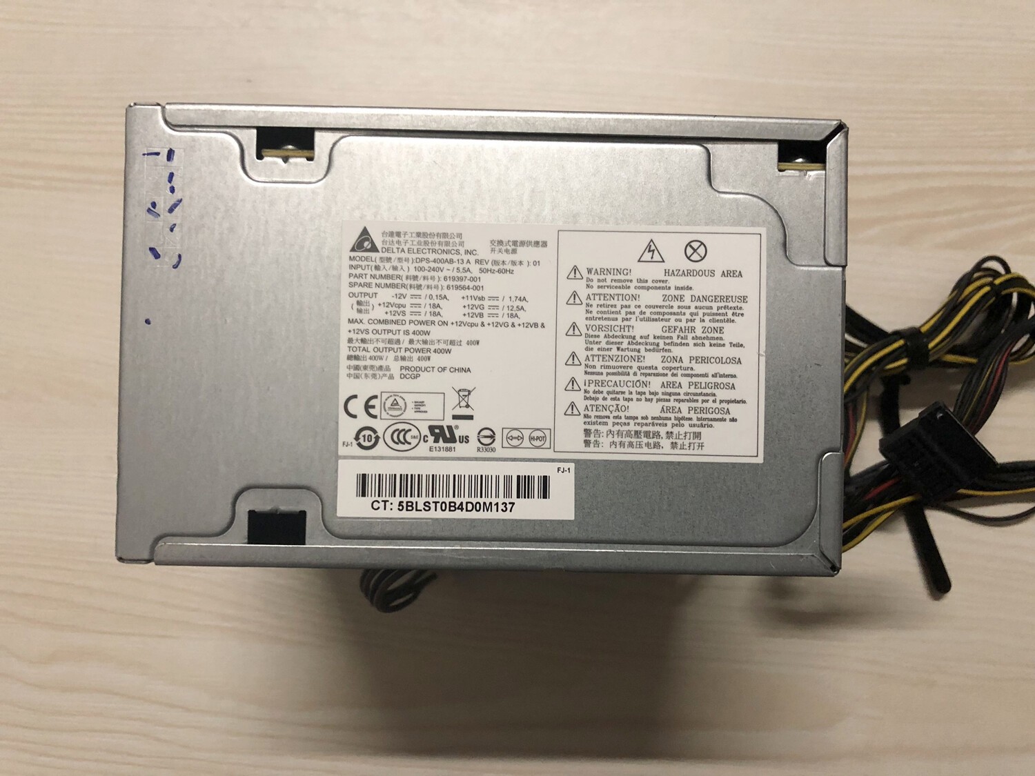 DPS-400AB-13A 619397-001 619564-001 for HP Z210 Z220 CMT Power Supply 400W