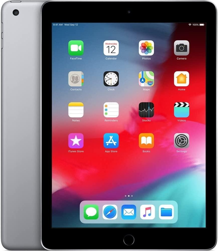 Apple iPad 6th Gen A1893 9.7in 32GB Wi-Fi Space Gray iOS -Very Good