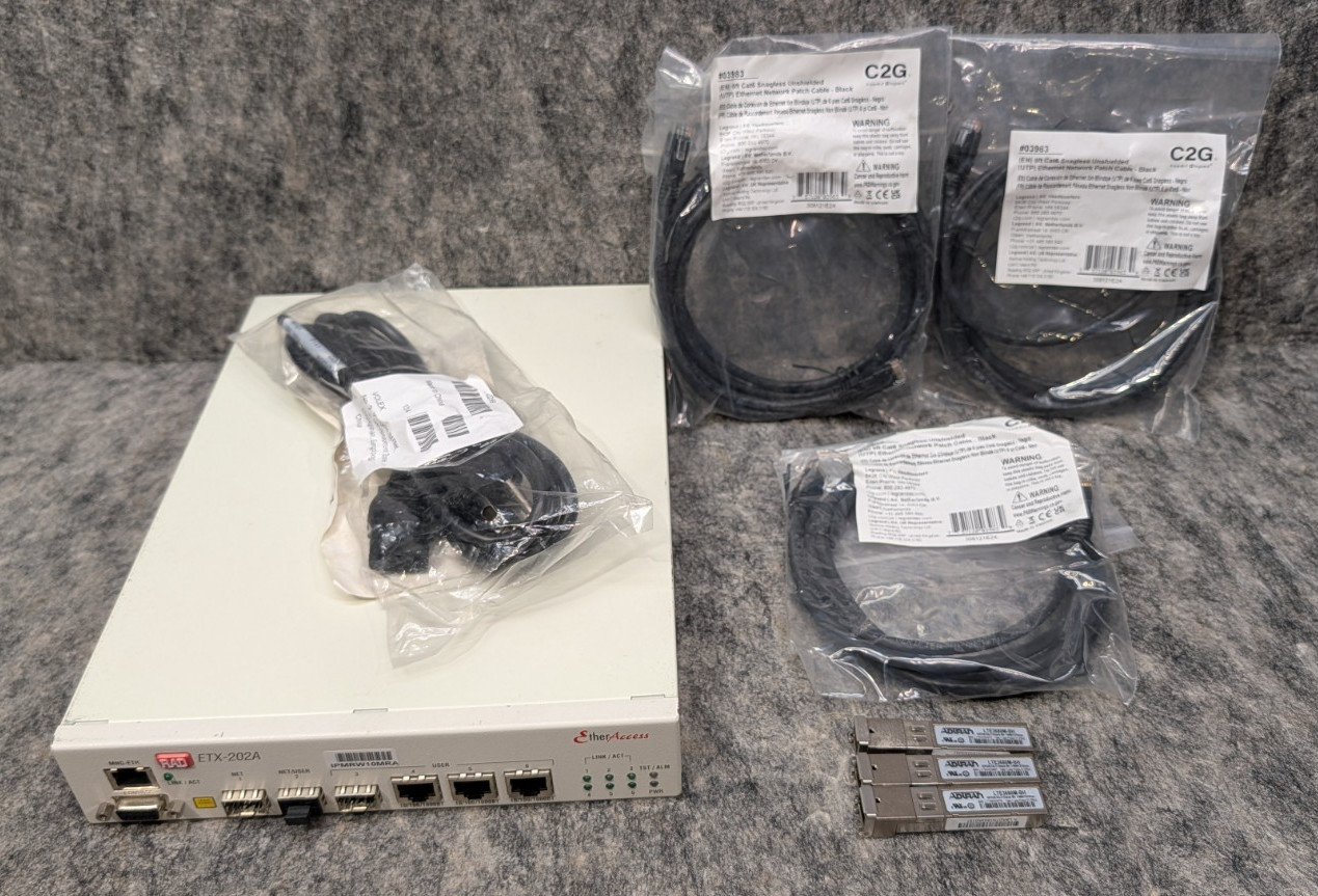 RAD ETX-202A Carrier Ethernet Demarcation Device SFP/UTP Bundle