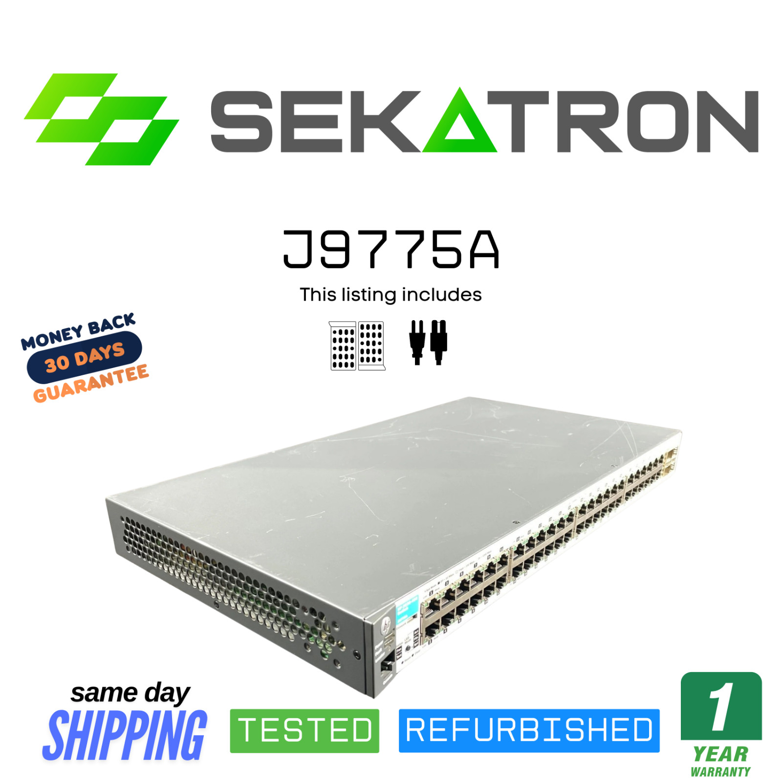 🔀HPE Aruba J9775A 2530 Series Gigabit Switch • 48× 10/100/1000 RJ-45 • 4× SFP ⚡
