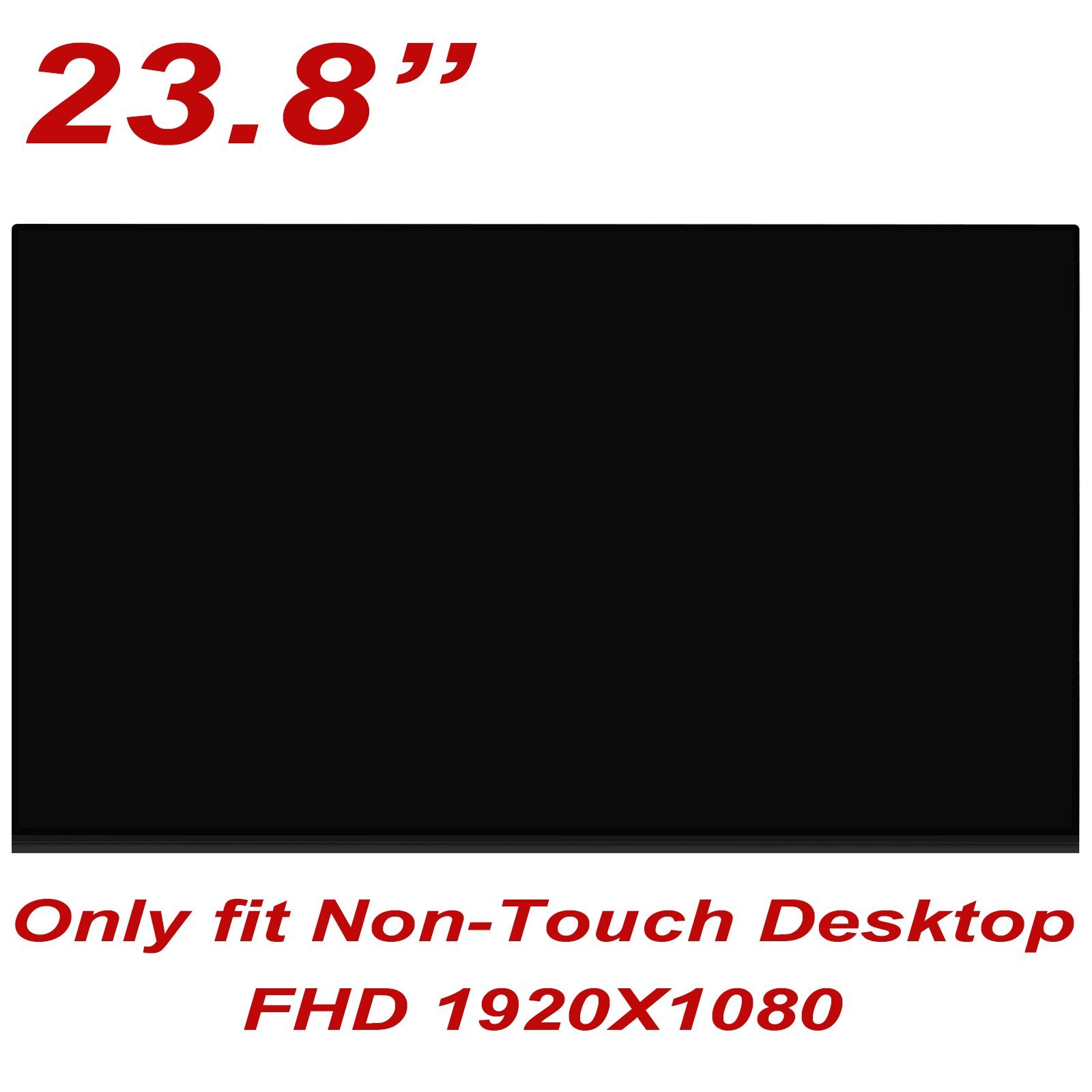 HP 24-F0011 FHD No Touch LED LCD Display Screen Panel Replacement 23.8" FHD