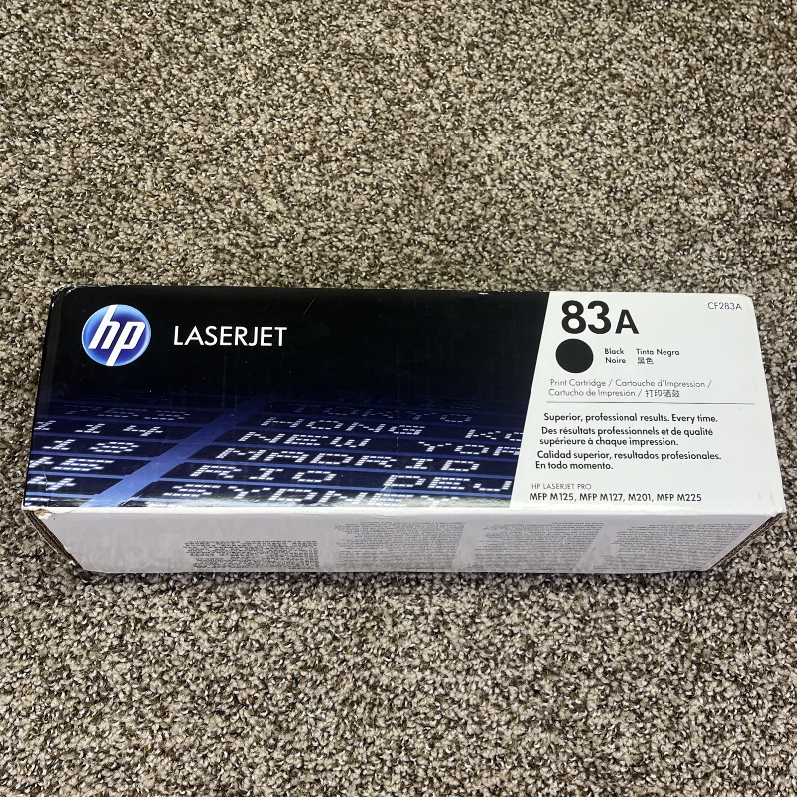 Genuine HP 83A LaserJet CF283A  Black Toner Cartridge Sealed Box