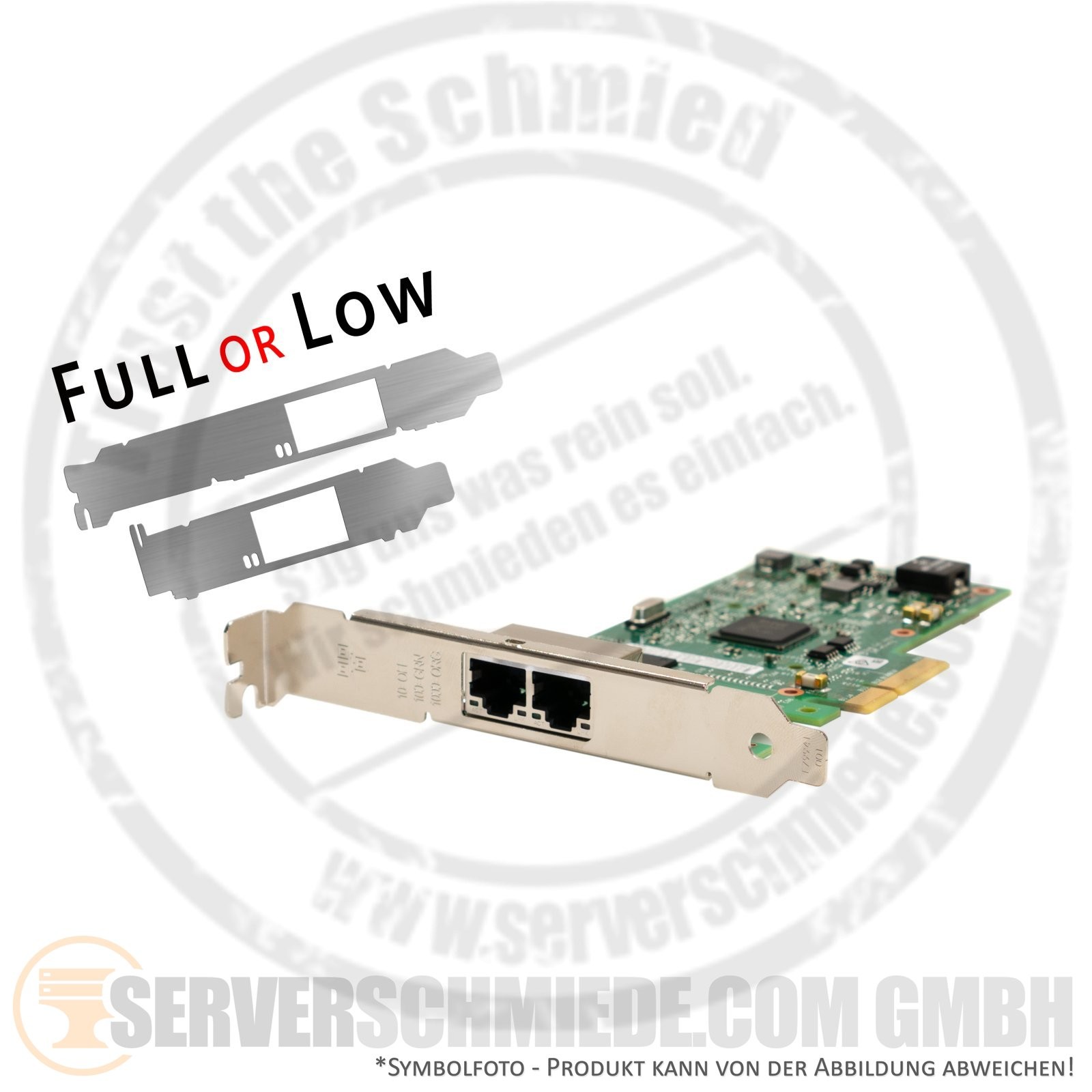 Intel Lenovo i350-T2 2x 1GbE Network LAN Ethernet PCIe x4 Controller 00YK612 7ZT