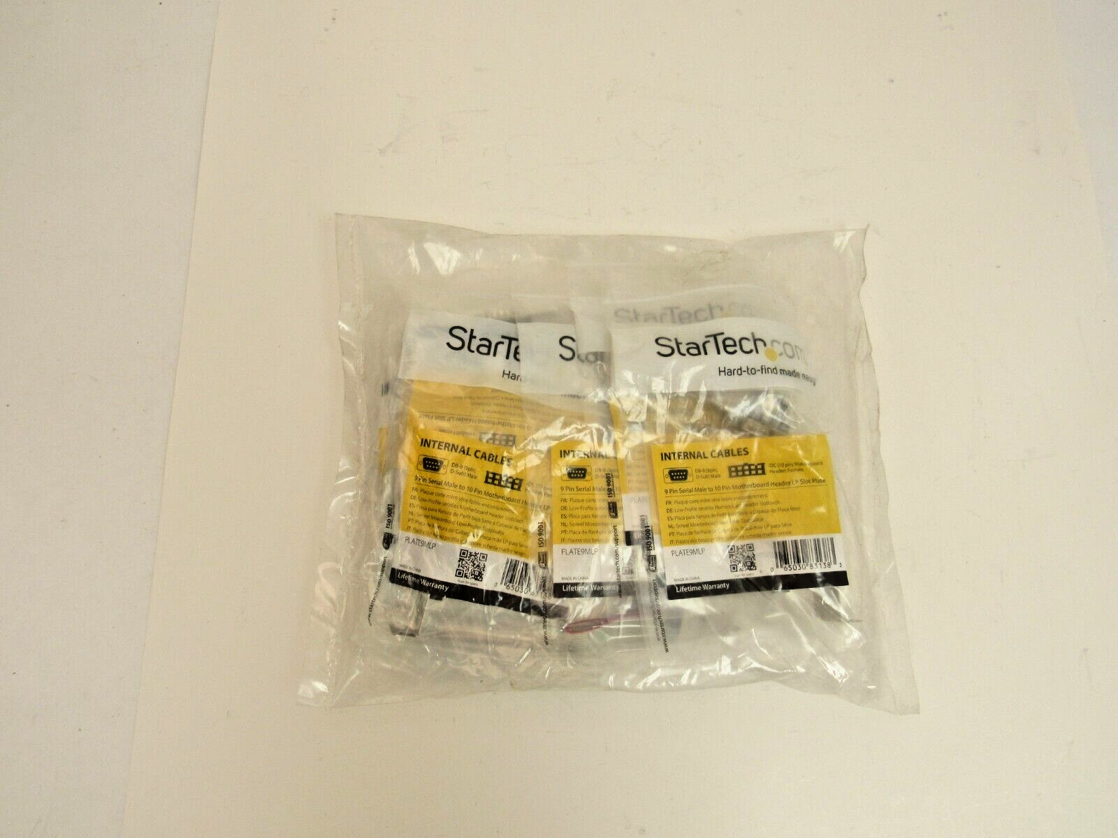 STARTECH (Lot of 10) 9 Pin Serial Male to 10 Pin Motherboard Header   F-14