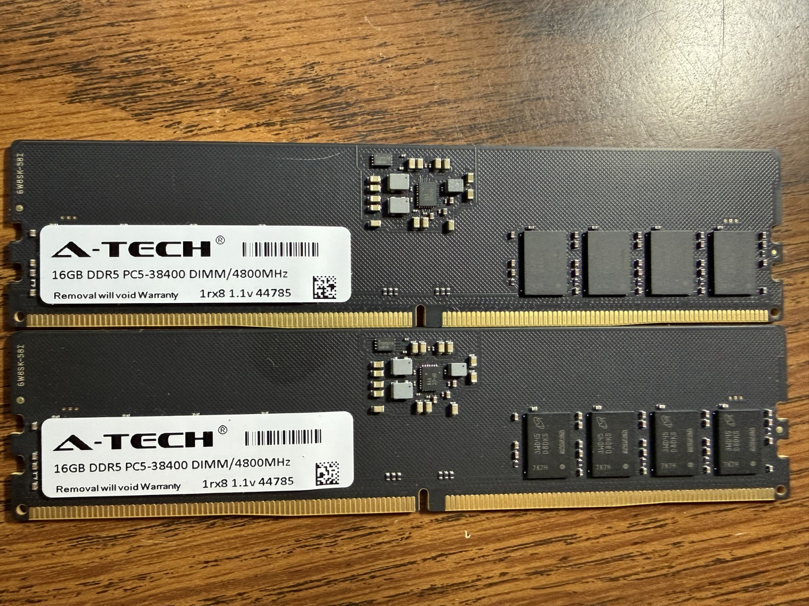 A-Tech 32 GB QTY 2-16GB PC5-38400 Desktop DIMM DDR5 4800 MHz