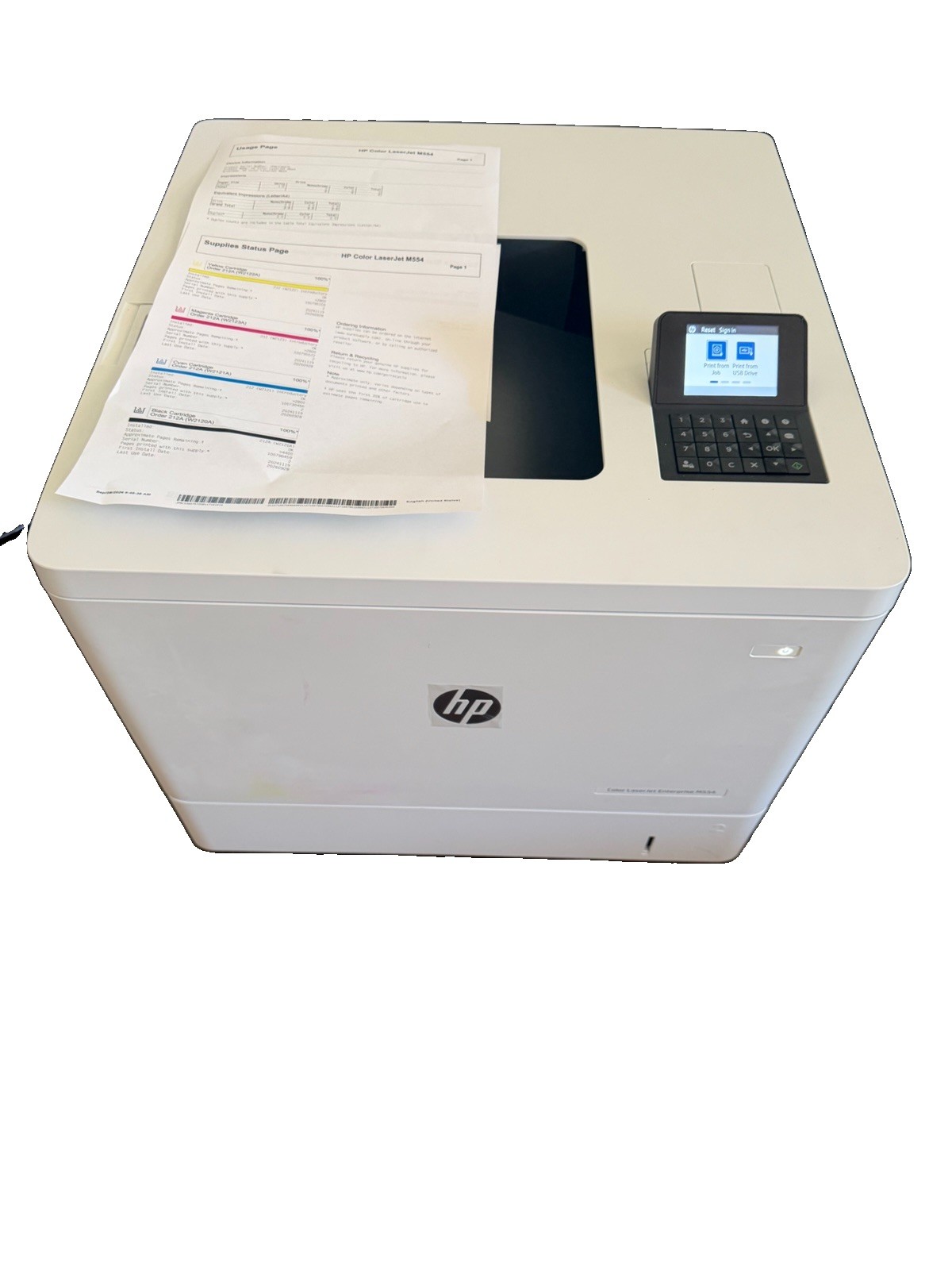 NEW HP Color LaserJet Enterprise M554 Color Laser Duplex Network 38ppm