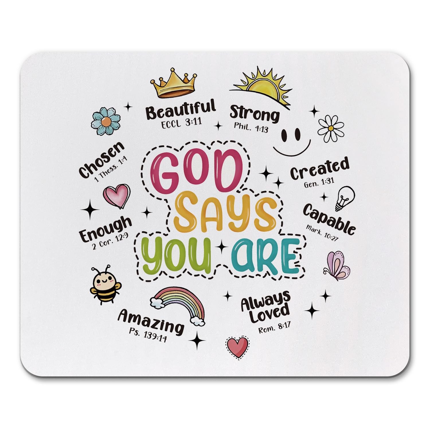 Christian Pad, Christian Gifts for , God Says You are Inspirational Bible Ver...