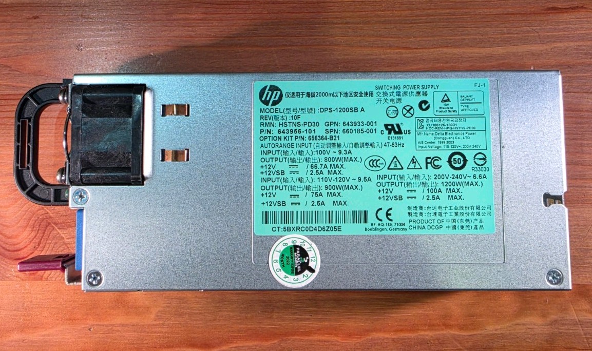 HP HSTNS-PD30 DPS-1200SB A 1200W Switching Power Supply