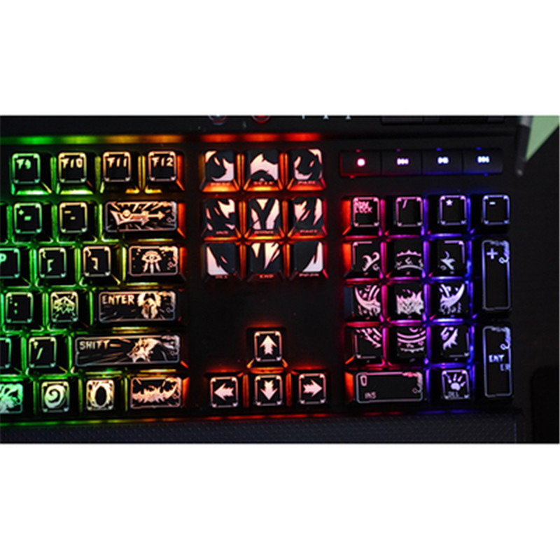 Alliance Horde Backlit 104 87 Keycaps OEM Side Carved Key Cap MX Switches K95