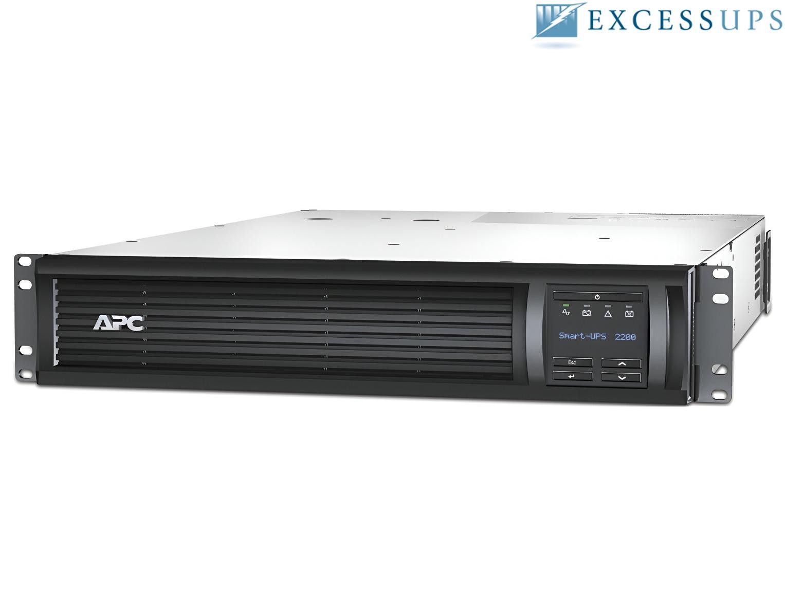 APC SmartConnect UPS 2200VA 1920W LCD RM 2U 120V 20A SMT2200RM2UC - Refurbished