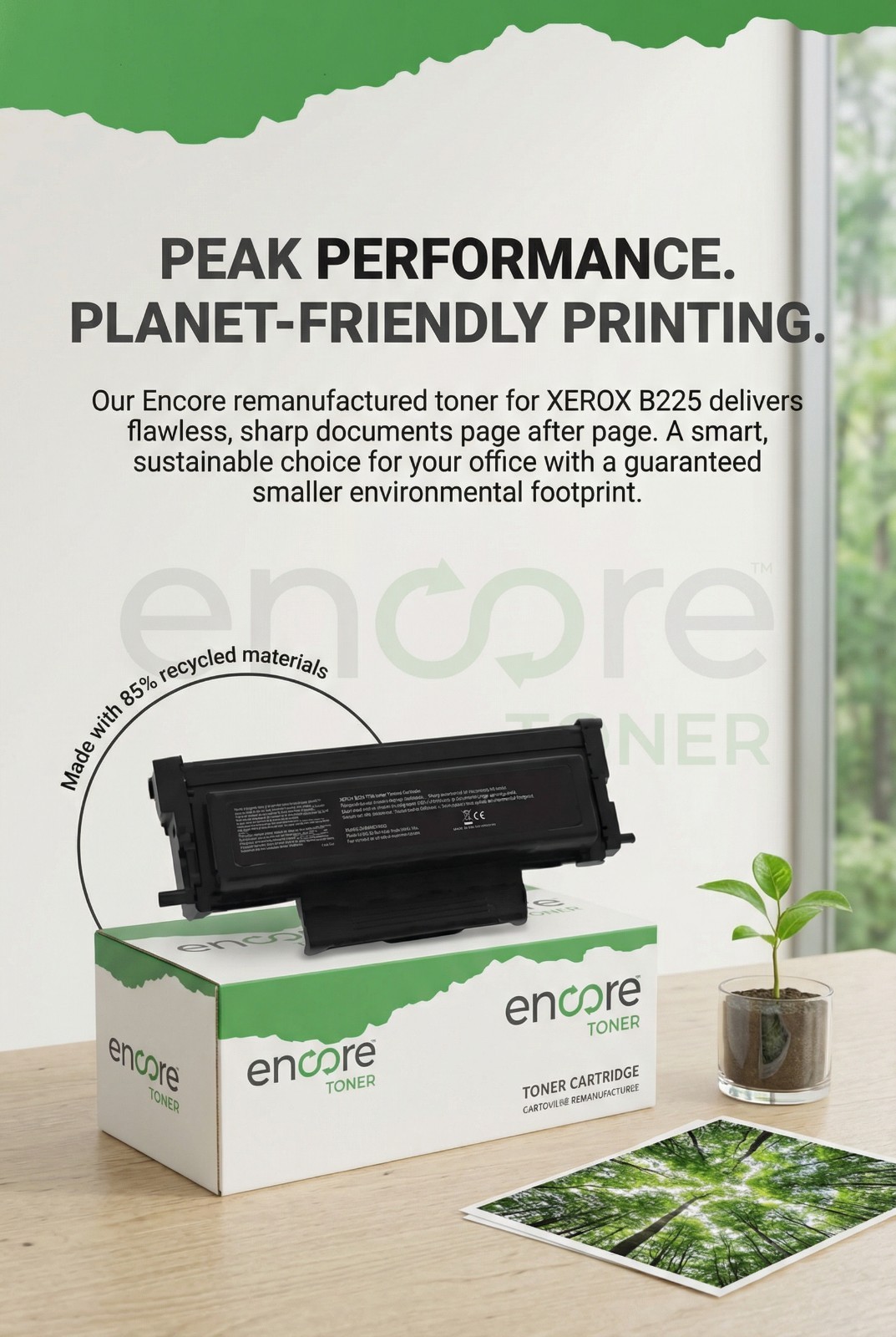 Encore toner for Xerox 006R04400 to Xerox B225 / B230 / B235 Black High yield 3K