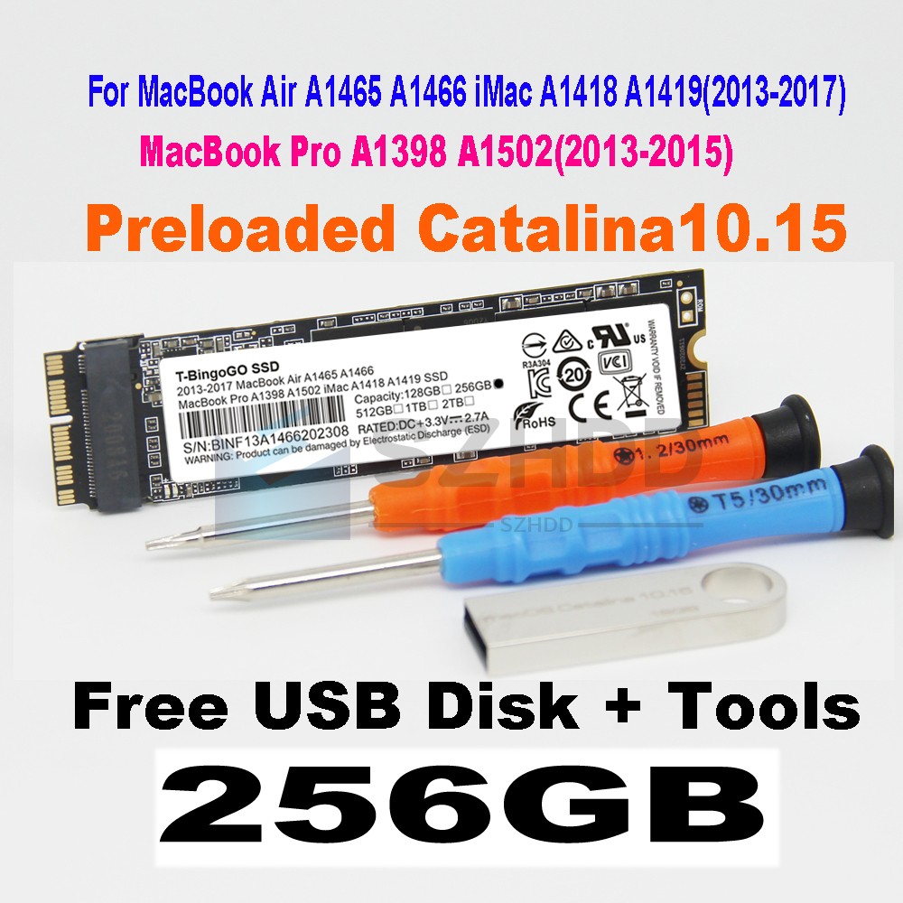NEW 256GB SSD For 2013 2014 2015 MacBook Pro A1502 A1398 MacBook Air A1465 A1466