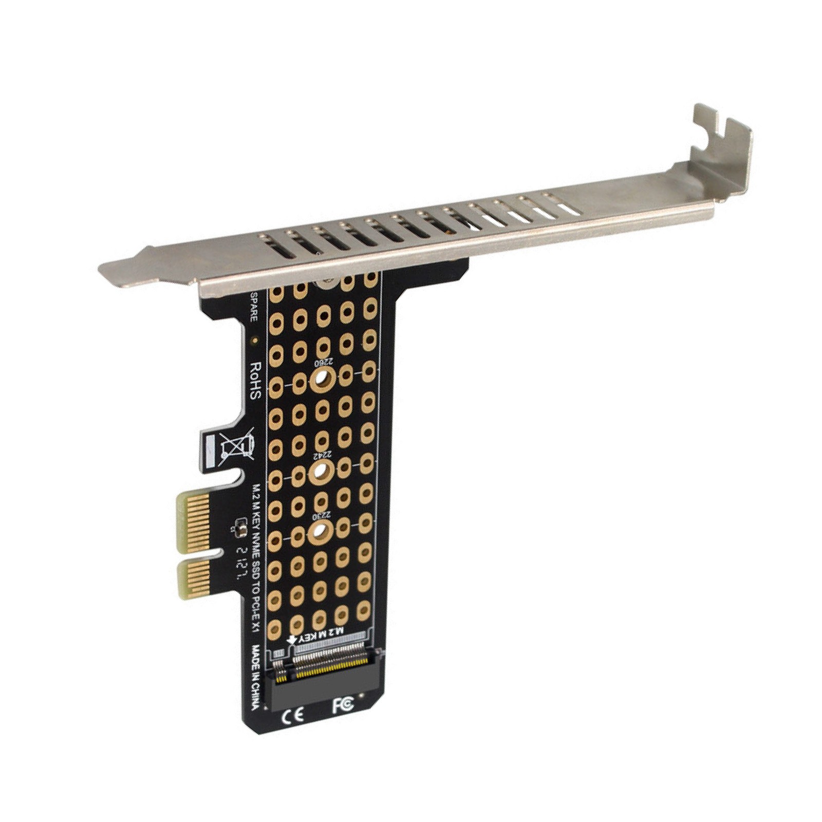PH41-X1 M.2 NVME SSD to PCIeX1 Adapter Expansion Card X1 X4 X8 X16 Card Slot C