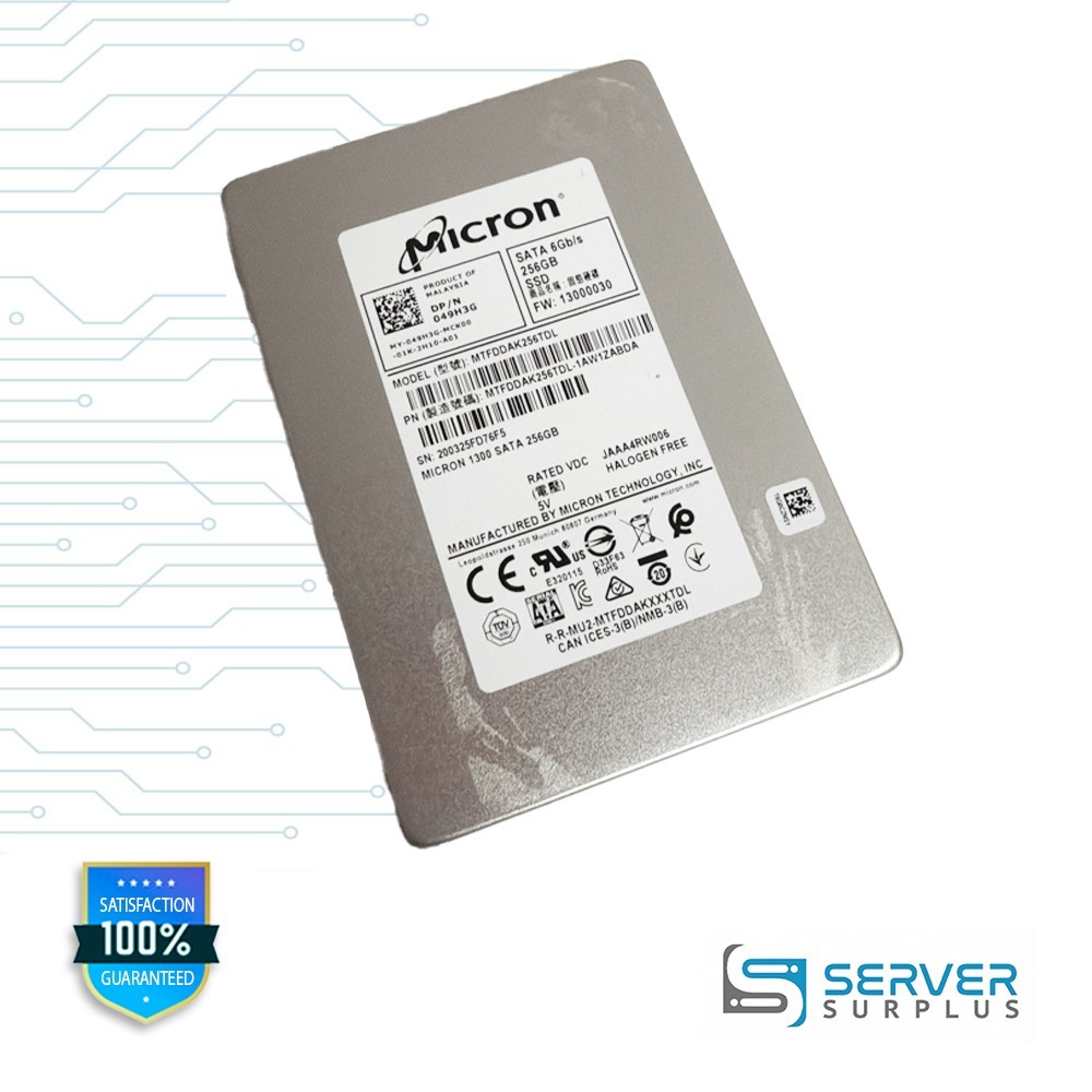 Dell Micron 1300 256GB SATA III 6Gb/s 2.5-Inch SSD (049H3G)