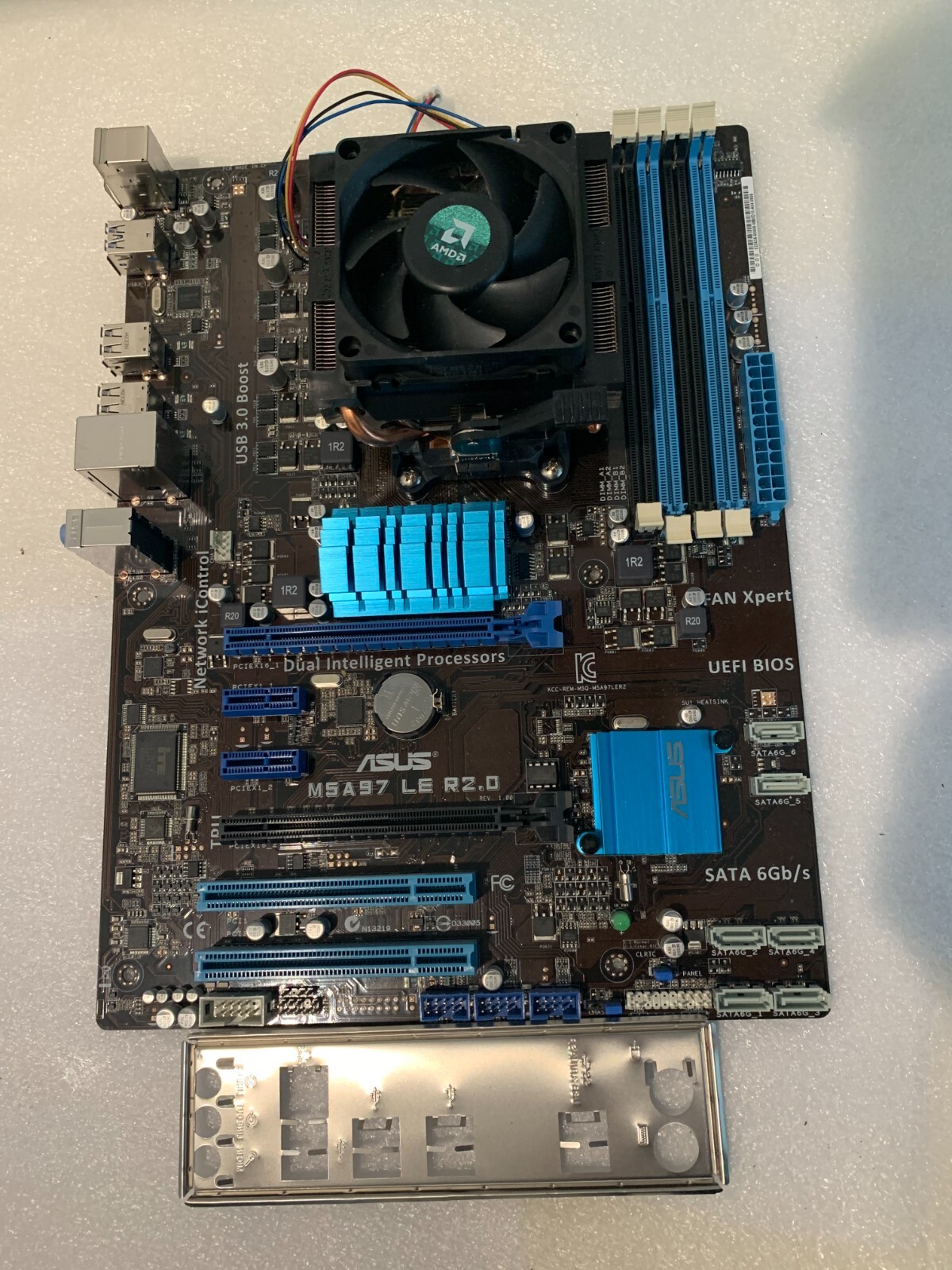 ASUS M5A97 LE R2.0 Motherboard + AMD Processor FX-8320 3.5GHZ (8 Core)  UNTESTED