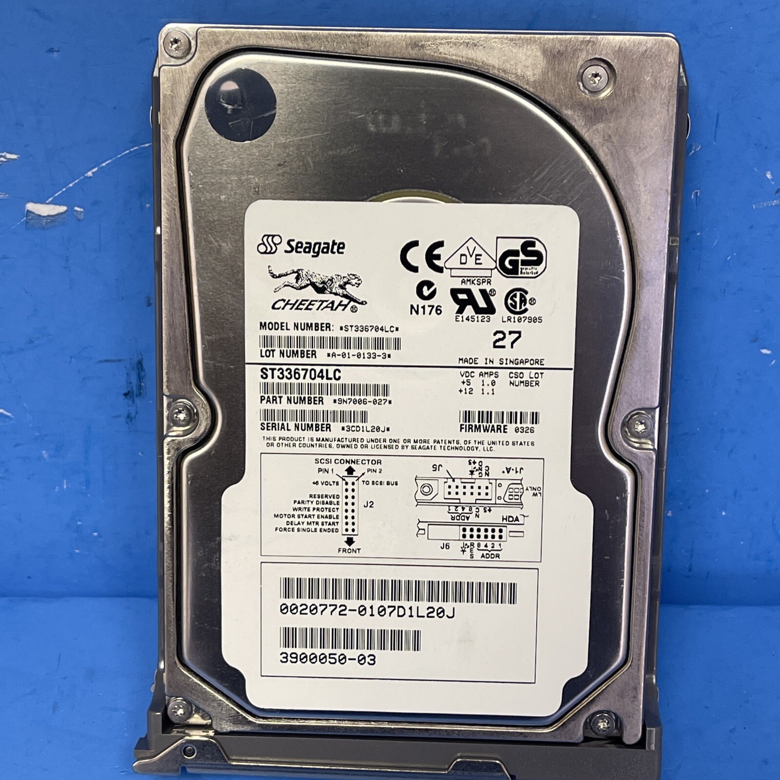 "LOT OF 11"  Seagate Cheetah 36LP 36.7GB Internal 10000RPM 3.5" (ST336704LC) HDD