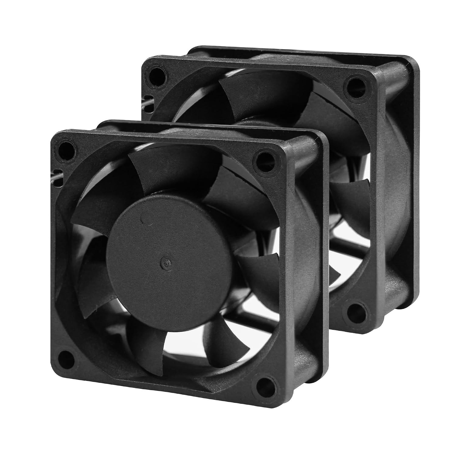 Versatile 60mm 12V DC Cooling Fans - 5600RPM, Low Noise, 2-Pack for Various Uses