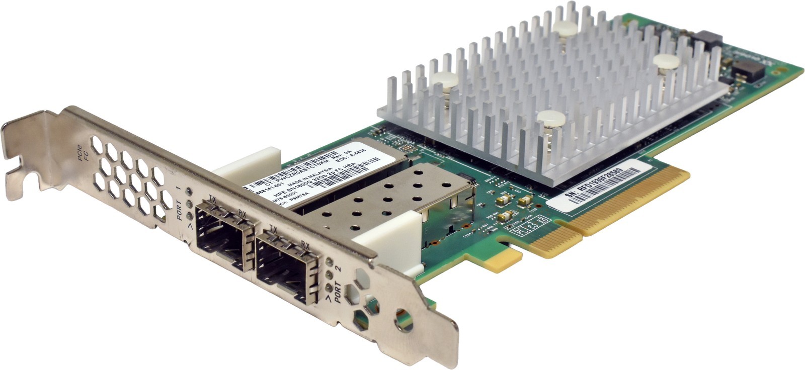 HP SN1600Q QLogic QLE2742 Dual-Port 32G SFP+ PCIe 3.0 x8 FC HBA FP 868141-001