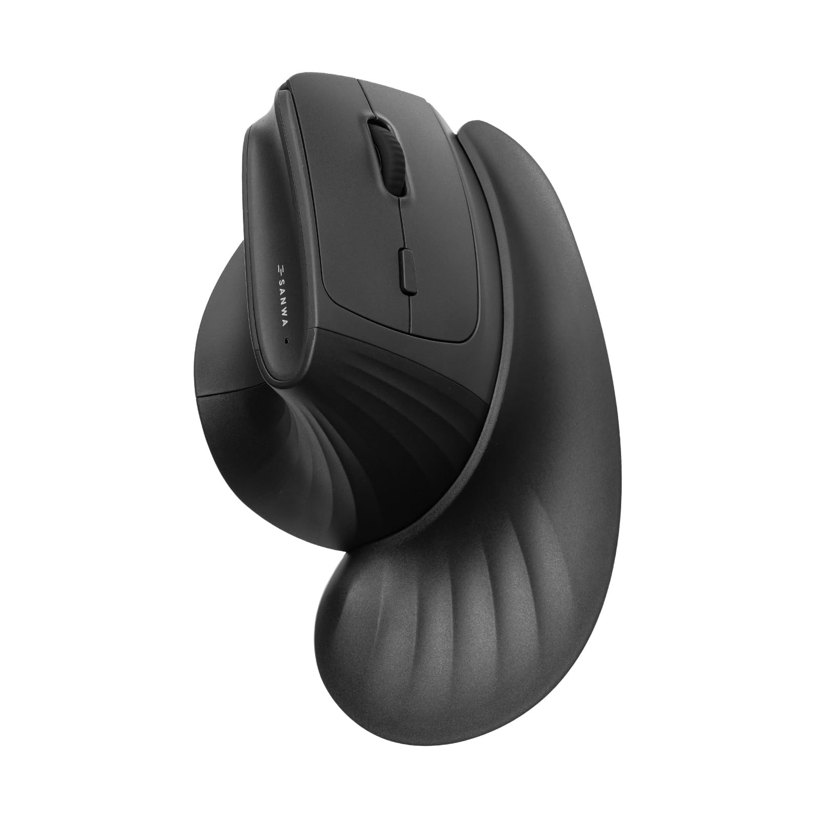 Wireless Ergonomic Mouse for Large Hands with Wrist Rest, Black