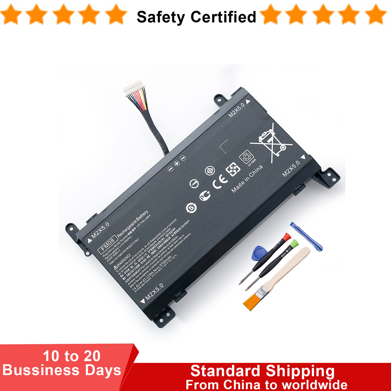 12-Pin FM08 922976-855 922752-421 Battery For Hp Omen 17-AN014NG HSTNN-LB8A