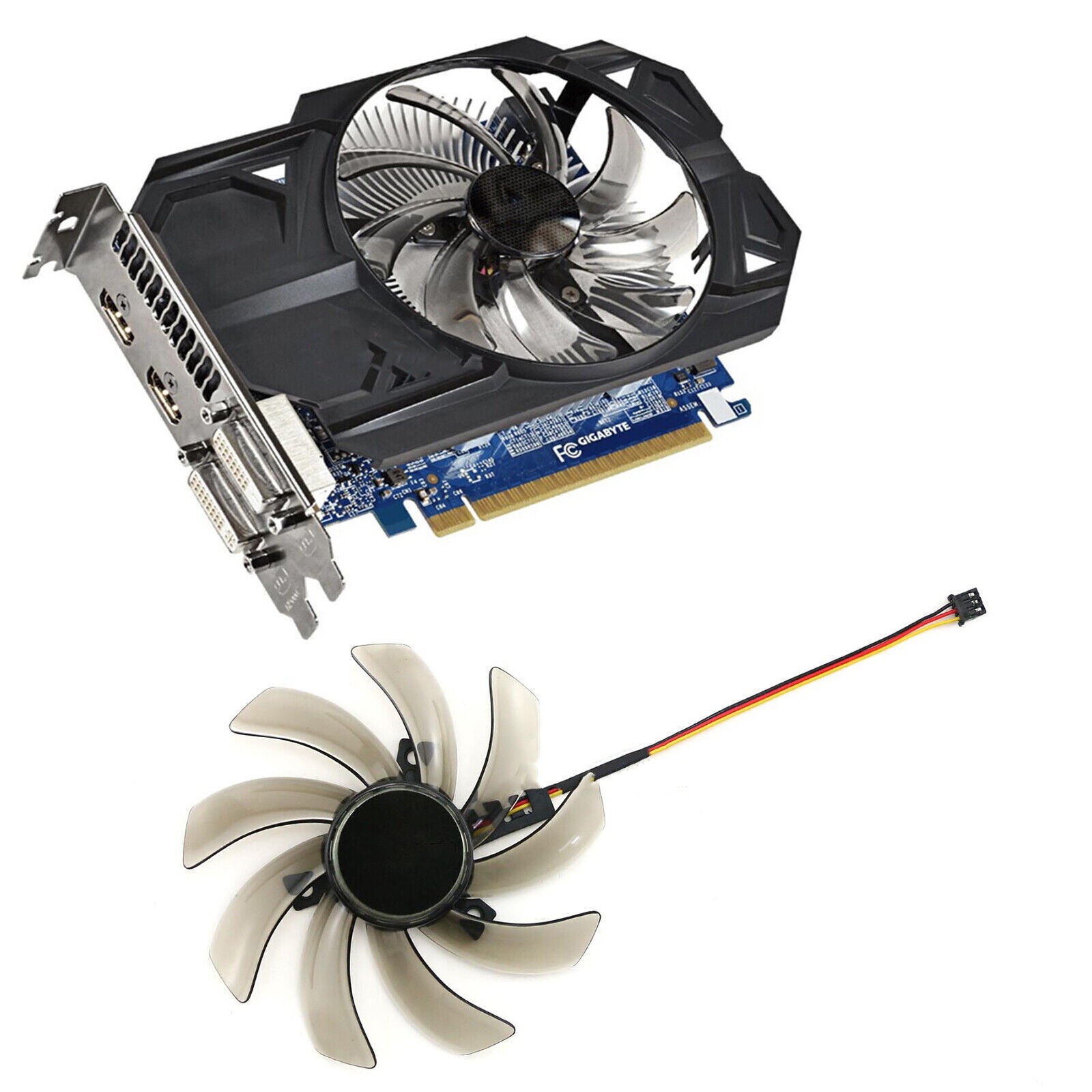PLD10010S12H/T129215SM Graphics Cooling Fan Fit for Gigabyte GTX750 GTX750Ti ITX