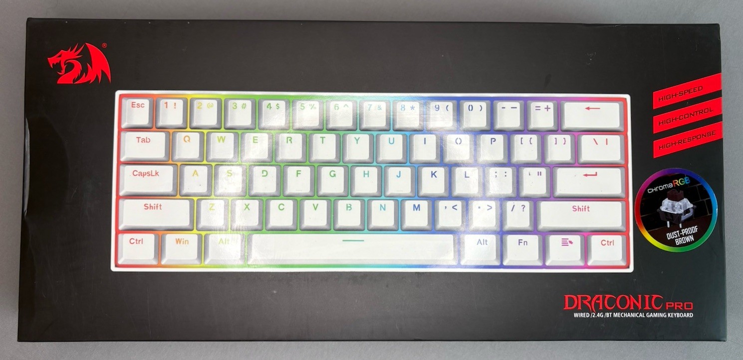 Redragon K530 Pro Draconic 60% Wireless RGB Mechanical Gaming Keyboard White New