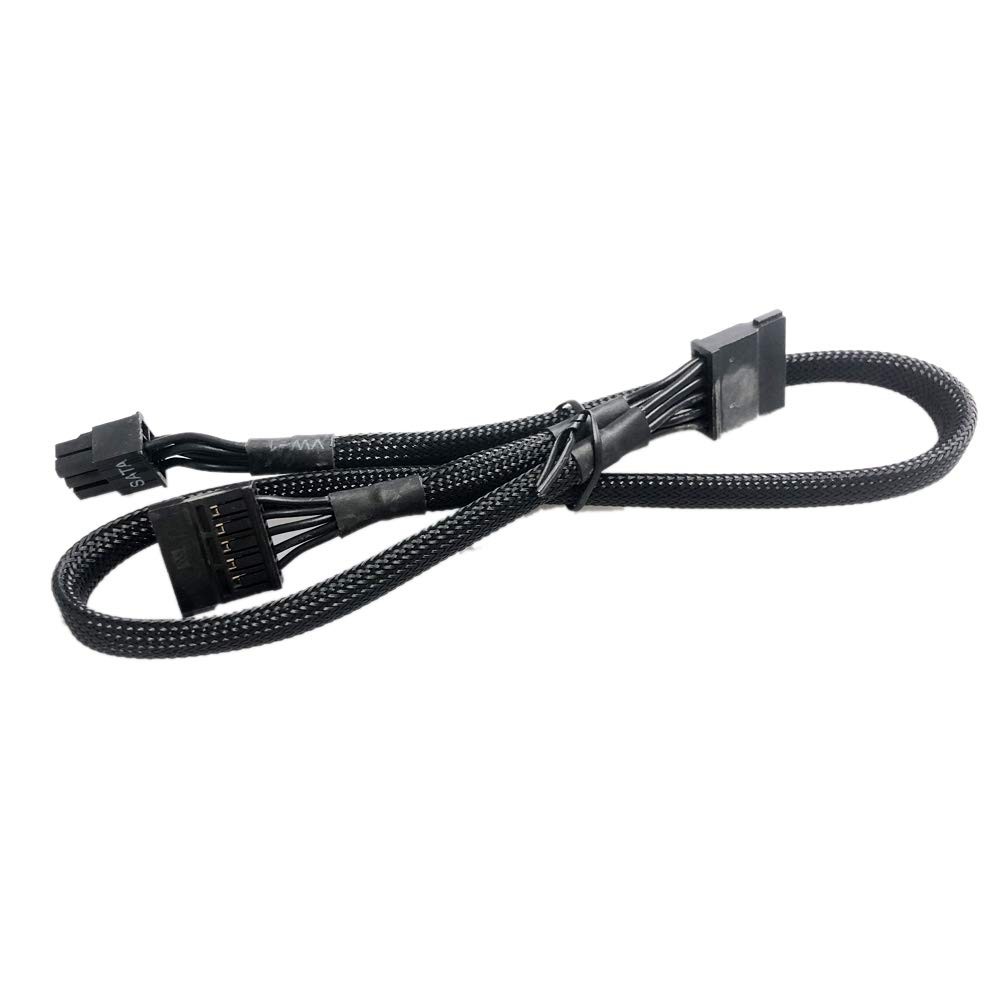 6 Pin To 2X SATA Power Supply Cable Fits EVGA Supernova 650 750 850 1000 G2