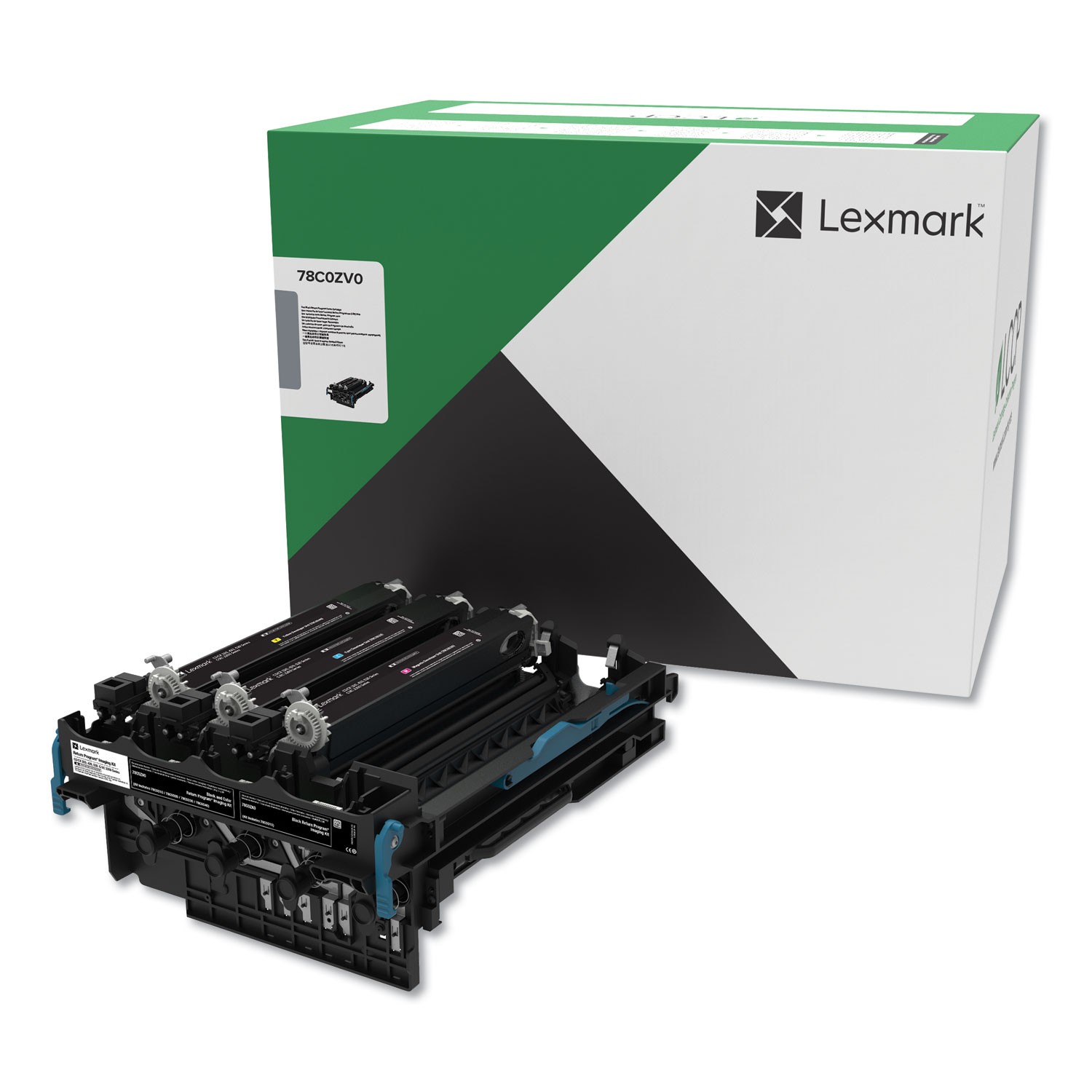 Lexmark™ 78C0ZV0 Return Program Imaging Kit, 125000 Page-Yield, Black