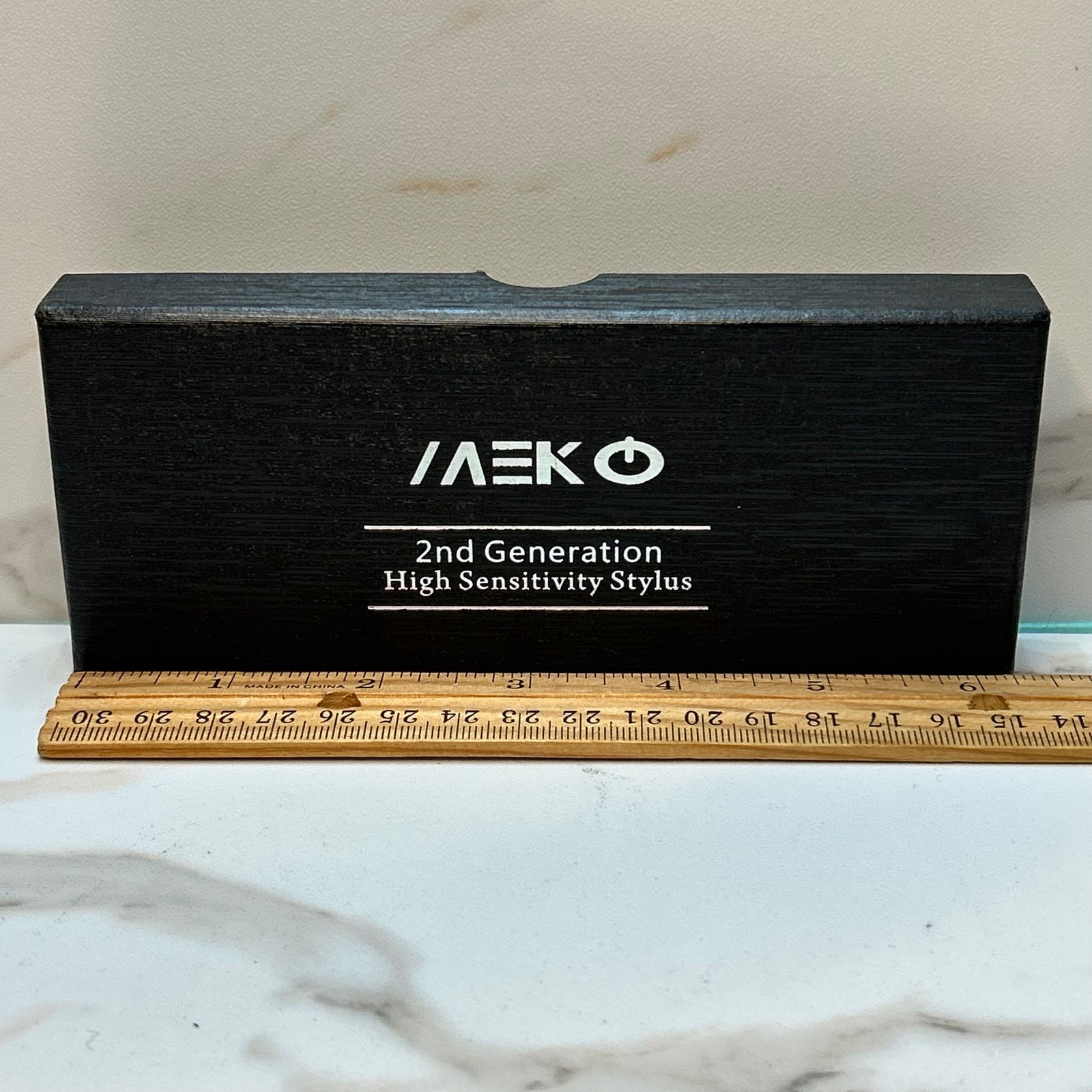 MEKO 2nd Generation High Sensitivity Stylus Pen Black with Replacement Tips Box