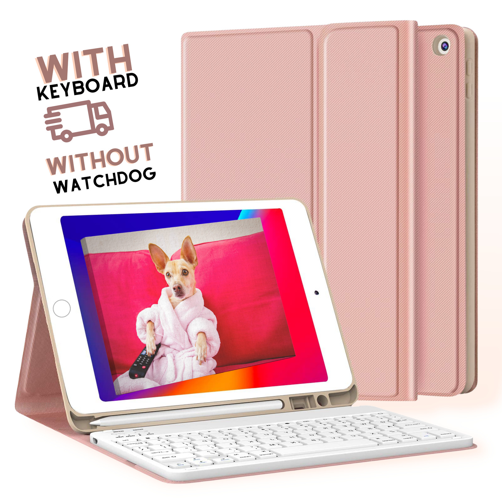 2022 Bluetooth Keyboard Stand Case With Honeycomb Cover With Pencil Holder