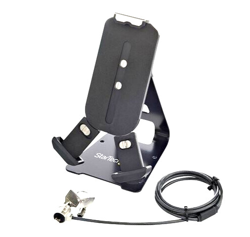 StarTech.com Secure Tablet Stand with K-Slot Cable Lock, Locking Universal
