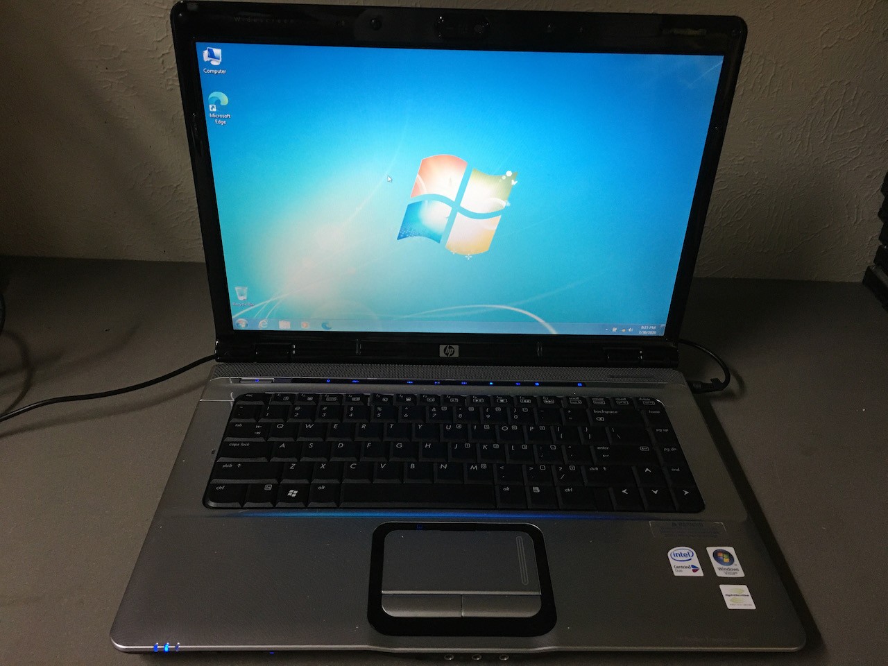 HP PAVILION dv6000 15-inch Intel Core 2 Duo T5300 2GB RAM 200GB HD Windows 7 Pro