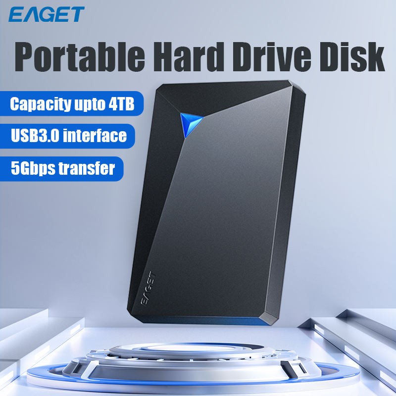 EAGET G20 USB3.0 PORTABLE EXTERNAL HARD DRIVE 320GB HDD FOR LATOP -  BLACK