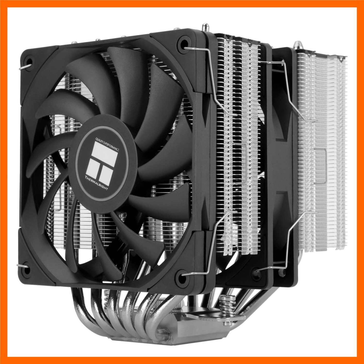 Royal Knight 120 SE CPU Air Cooler,6 Heat Pipes Dual Towers Cooler,with Dual ...