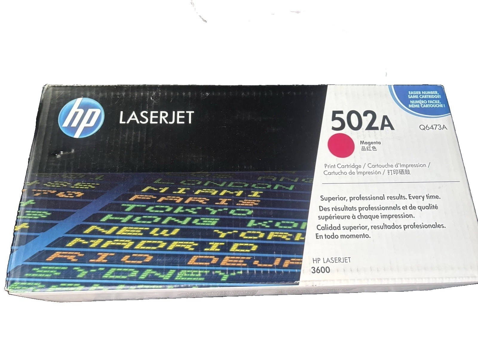 HP 502A Magenta Q6473A Toner Cartridge Sealed New Box 