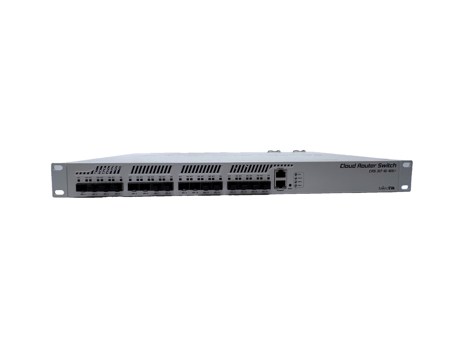 MikroTik CRS317-1G-16S+RM Cloud Router Switch 16x 10G SFP+ Dual PSU 1U Rackmount