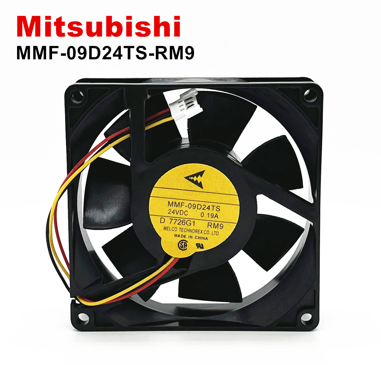 1pcs Mitsubishi MMF-09D24TS-RM9 9CM 24VDC 0.19A 9025 3-pin Fuji inverter fan