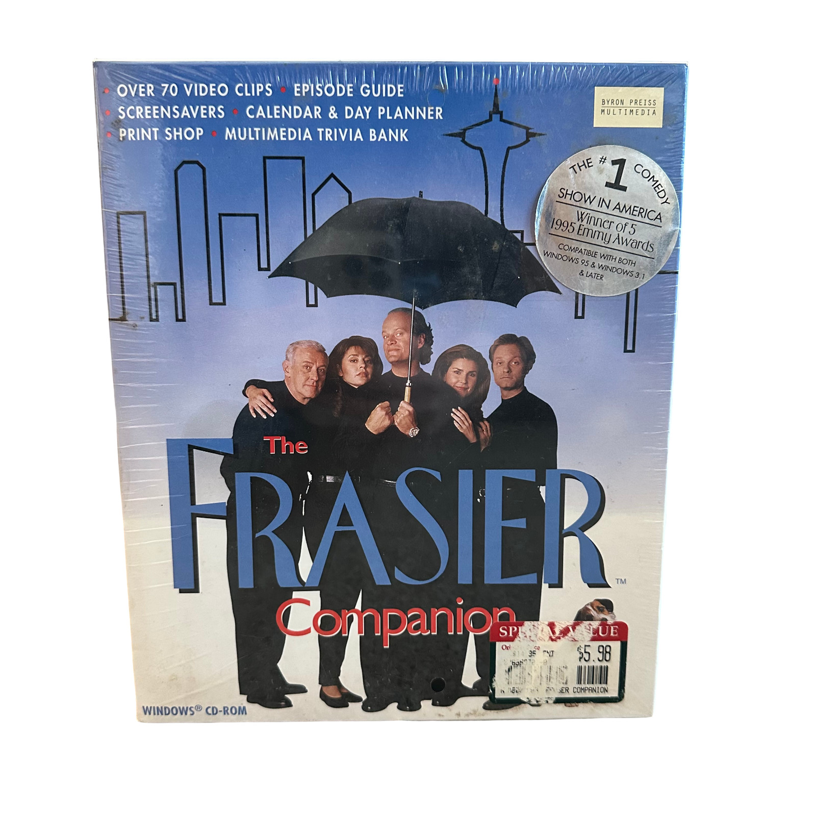 The Frasier Companion Windows CD-ROM Collectible 1995 PC NIB SEALED RARE