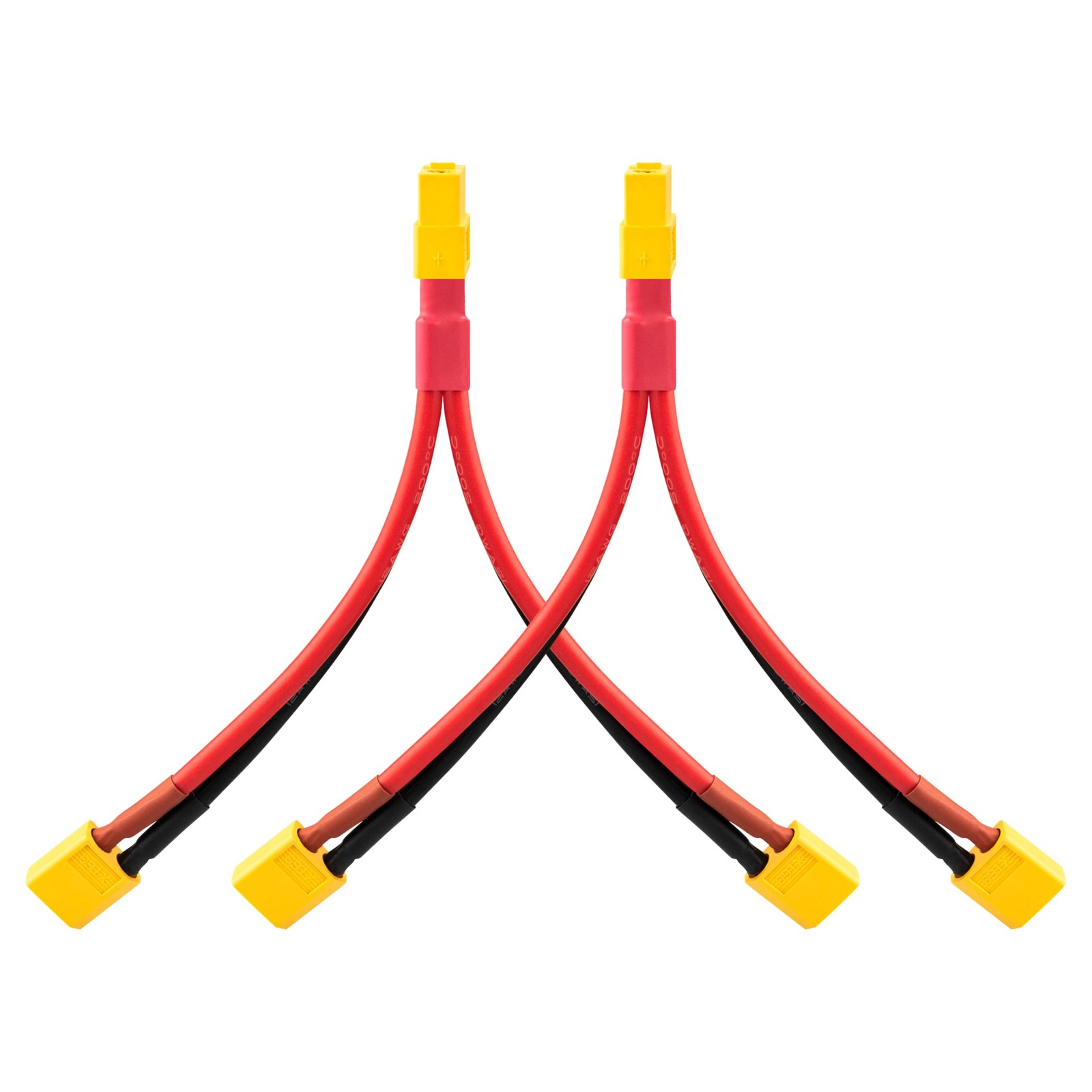 XT60 Y Splitter Cable, 12AWG 6.5inches 1 Female to 2 Male Parallel Connector,...