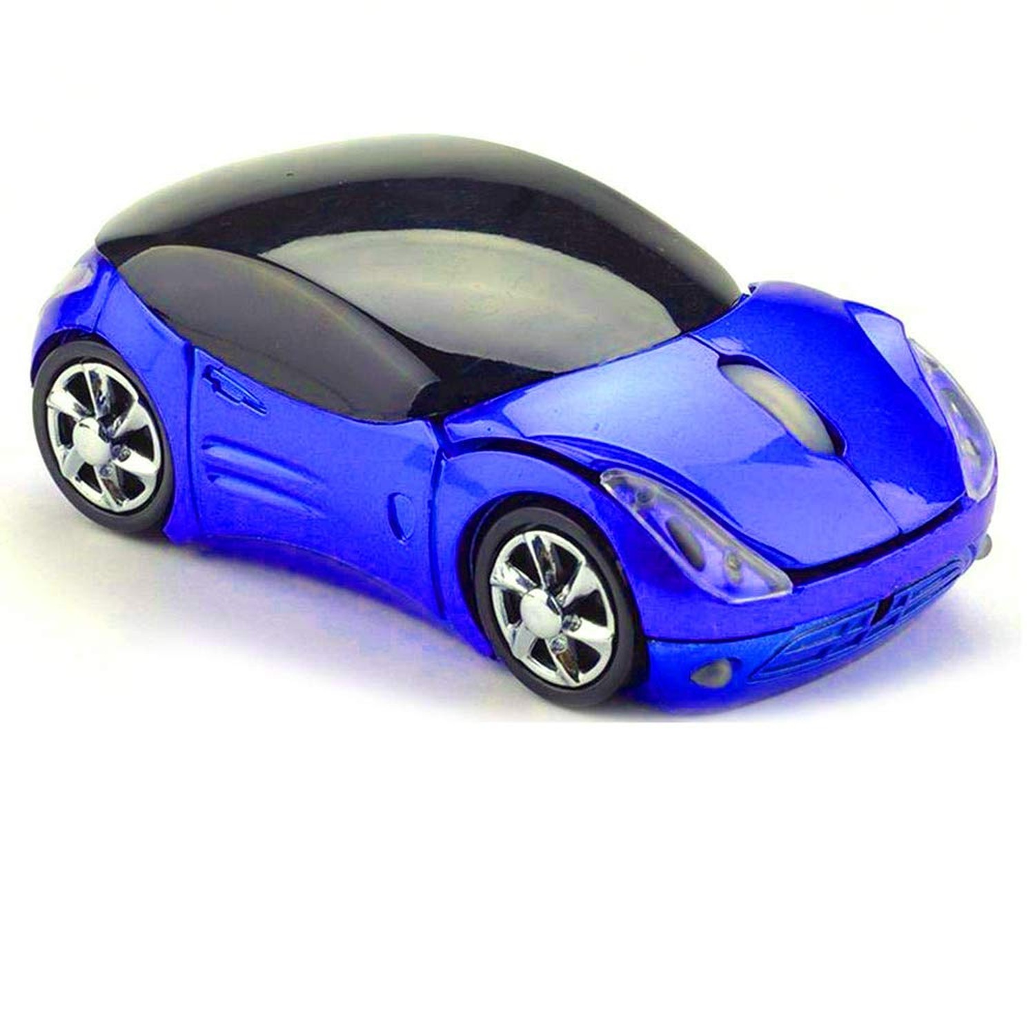 elec Space Wireless Mouse, 2.4GHz Car Shaped Wireless Pink Mouse Cool 3D Ergo...